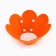 Soft collar for animals Fright, orange cent, size m