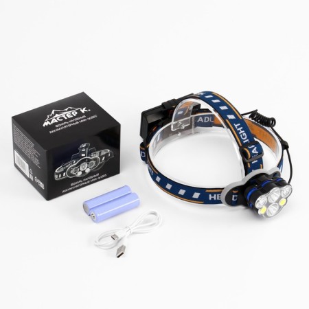 Lanter of the Battery of the Master K, 4 LED, 2 COB, 2 batteries, USB-1