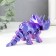 Souvenir-Antistress "Triceratops Terenty" 13.5x3.5x7.5 cm, lilac