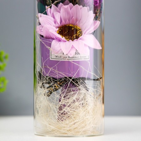 Nightnik Sobe "Bouquet with Pink Flower" LED from batteries LR1130 8x8x23 cm Risalux-4