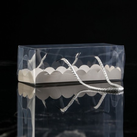 Box for roll, white 18.5 x 6.5 x 6.5 cm