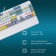 Keadlid K951x Mechanical White USB Multimedia LED (Carfature Strike) (1901 106689