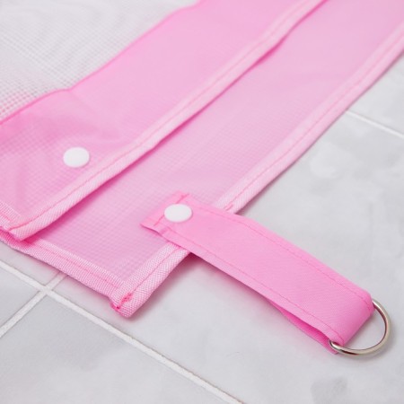 Grid for storing toys in the bathroom, pink color-4