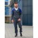 Sports costume men's ise, size 52, blue color, gray color