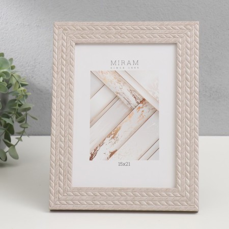 Photo frame plastic "Mira" 15x21 cm, 651740-6, (plastic screen)