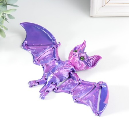 Souvenir-Antistress "Bat Bartog" 23.5x11.5x3.8 cm, lilac-2