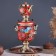 Set "Ryabina", 3 objects, samovar 3 l, teapot 0.7 l, tray