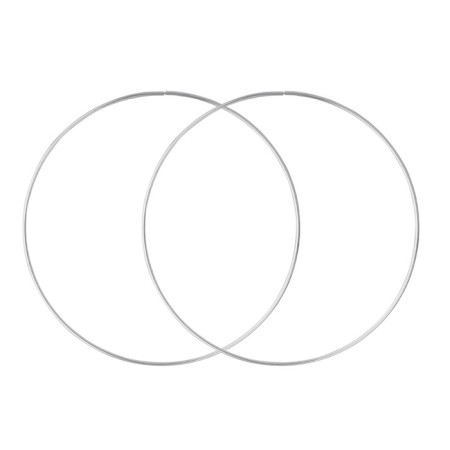 Classic-ring earrings d = 7.5 cm, postponement