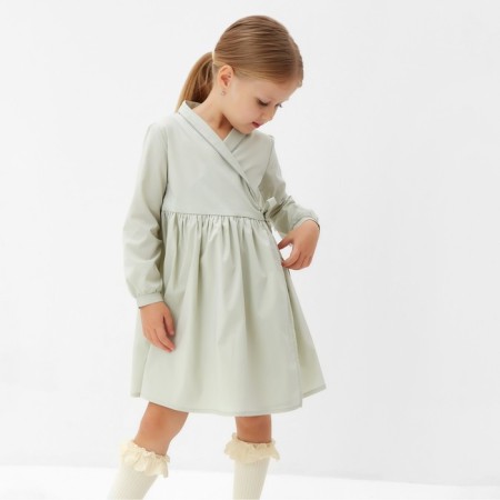 Платье для девочки MINAKU: Cotton collection цвет фисташковый, рост 98 см-2