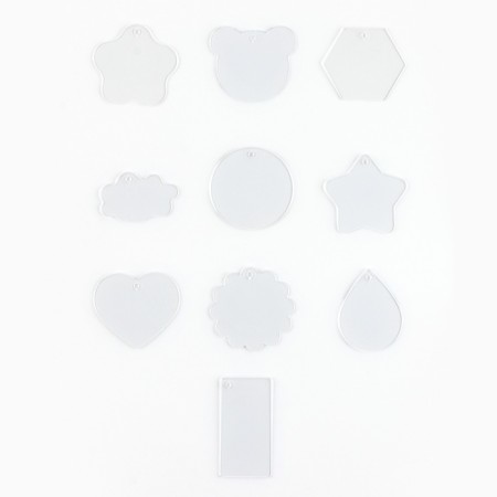 Large set for creating acrylic key fobs with stickers-7