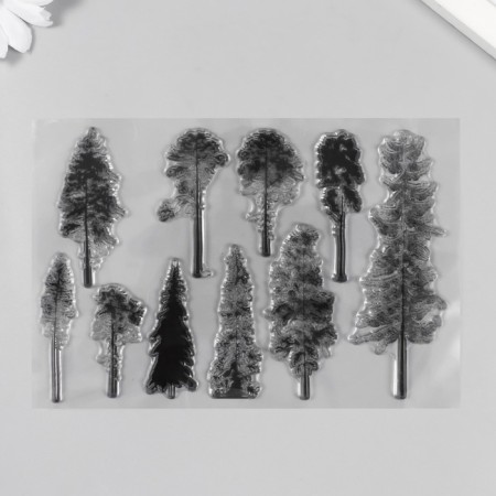 Stamp for creativity Silicon "Trees" 11x16cm-2