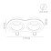 Pointed-built lamp Arte Lamp Alkes A2161PL-2WH, GU10, 2x50 W, 9.2x17.5x3.6 cm, white