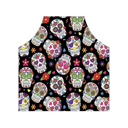 Apron kitchen with a photo print "Choice of sugar skulls", adjustable, size OS-2
