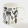 Porcelain share mug "Steel bench press", 320 ml