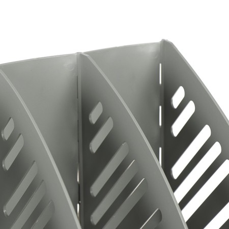 Vertical paper tray, 3 sections, gray-1