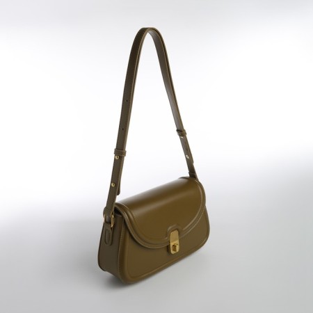 Women's bag Textura, messenger, average size, khaki color-1