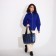 Zipper bag with lightning, blue color