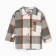 Children's shirt kaftan insulated, gray-beige color, size 30 (98-104 cm)