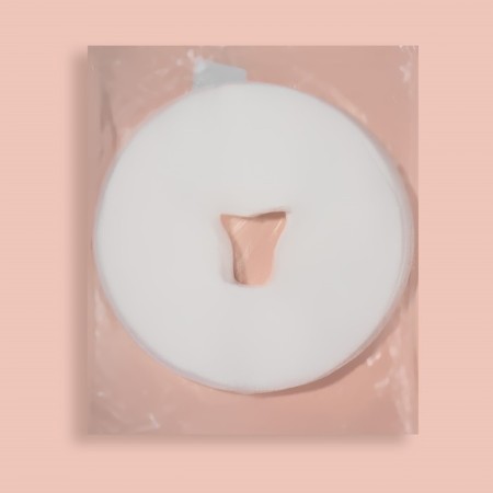 A set of napkins for a massage table, with a hole, density 25g/m2, D 29.5 cm, 100 pcs, white color-3