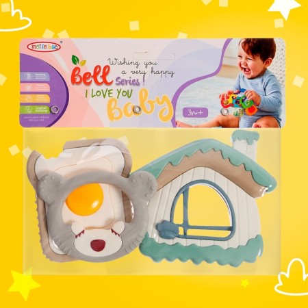 A set of teething for the teeth "Mishutka", 3 pcs.-5