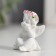 Polystone souvenir "Angel in a wreath of roses" 3.4x2.5x2.5 cm mix
