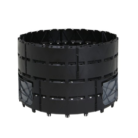 Plastic composter, 800 l, 78 × 108 × 108 cm, black