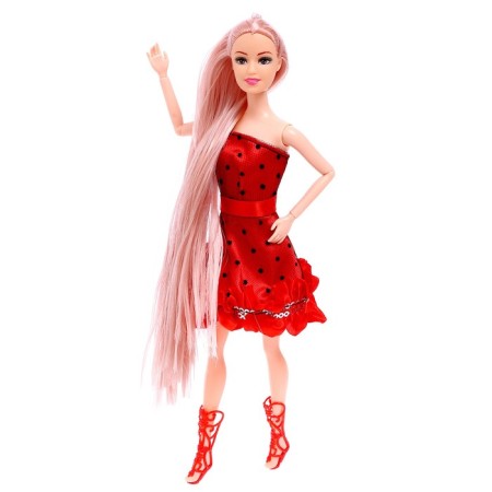 Sharnic-hinge doll "Katya" in a dress, mix