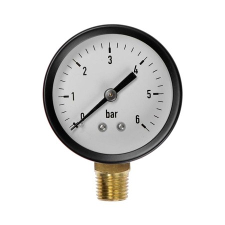 Manometer Taen, radial, 6 atm, d = 50 mm, external thread 1/4 "