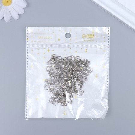The basis for creativity Metal "Practical ring" set 200 pcs d = 0.5 cm 0.8x0.8 cm-2