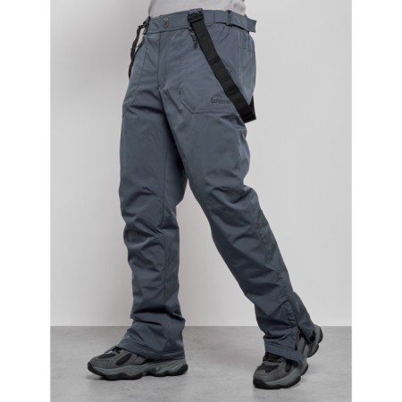 Semi-combinezone ski insulated male winter, size 54, dark gray color-9
