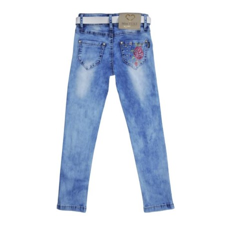 Jeans for girls, height 128 cm-1