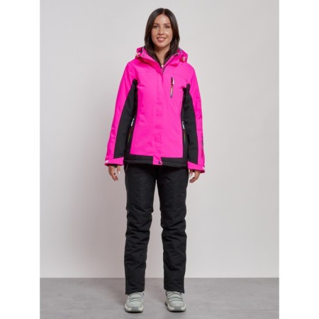 Ski suit female winter, size 46, pink color-3