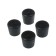 Furniture round tundra, d = 20 mm, 4 pcs., Black