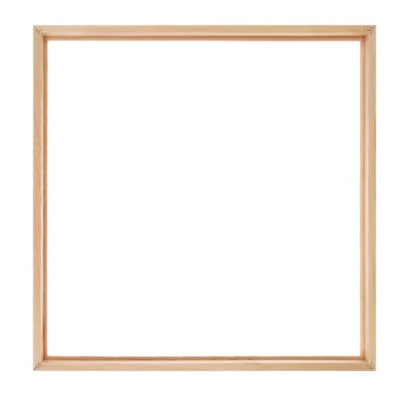 Frame for paintings (mirrors) 50 x 50 cm, profile 18 x 36 mm, liam, unpainted wood (suitable for decoration)-1
