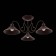 Ceiling EVOLUCE lamp. Sle120402-03. Ciolla. 3x60 watts, E27, 66x66x24 cm, dark -brown color