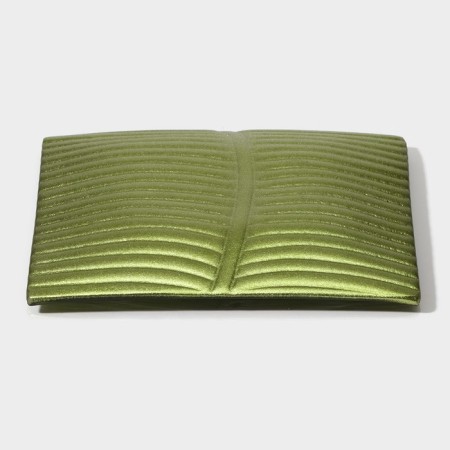 Glass plate Magistro "Paporotnik", 14.5 × 14 × 1.8 cm, green green-3