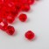 Glass beads 4 mm (set 40 pcs), Z-439 (806 red)