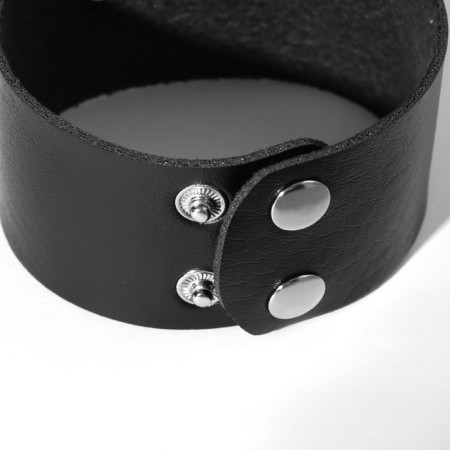 Bracelet Unisex "Hardcore" skull, black color in black silver-2