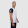 T -shirt male, white color/print mix, size l