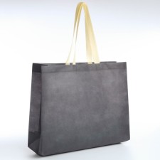 Bag beach without fasteners, gray color