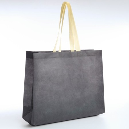 Bag beach without fasteners, gray color