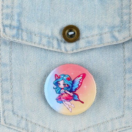 Set of icons "Nyashka cutie", d = 38 mm, 3 pcs-6