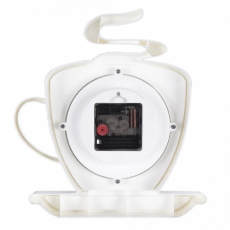 Watching clock, interior for the kitchen "Cup", silent, 25 x 24 cm, white-3