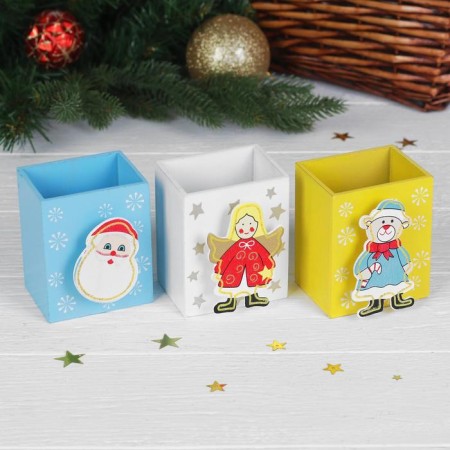 Wooden pencil "Christmas", mix-3