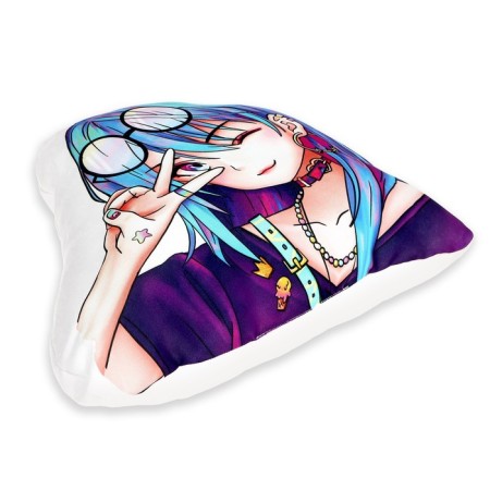 Pillow "Stylish Girl", with glasses-2