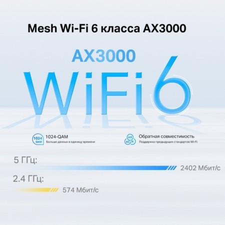 Seamless Mesh Router TP-Link Deco X50-4G (1-Pack) AX3000 1000Base-T white-5