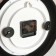 Wall clock, series: kitchen, "to breakfast", smooth move, 25 x 29 cm, 3 aa