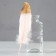 A set of goose feathers 15-20 cm, 10 pcs, light pink with gold