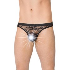 Men's panties Softline collection, lace, black color, size l