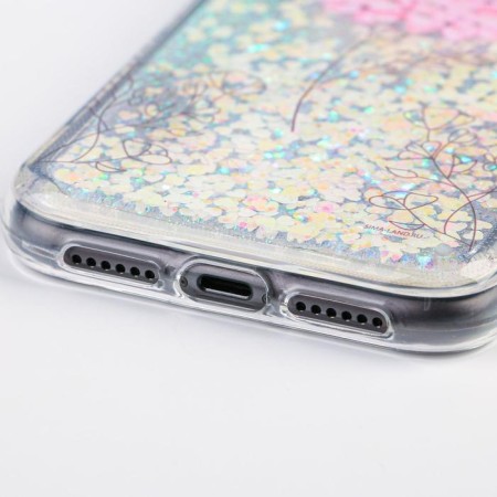 IPhone 11 Pro phone case with sparkles inside Flower-1